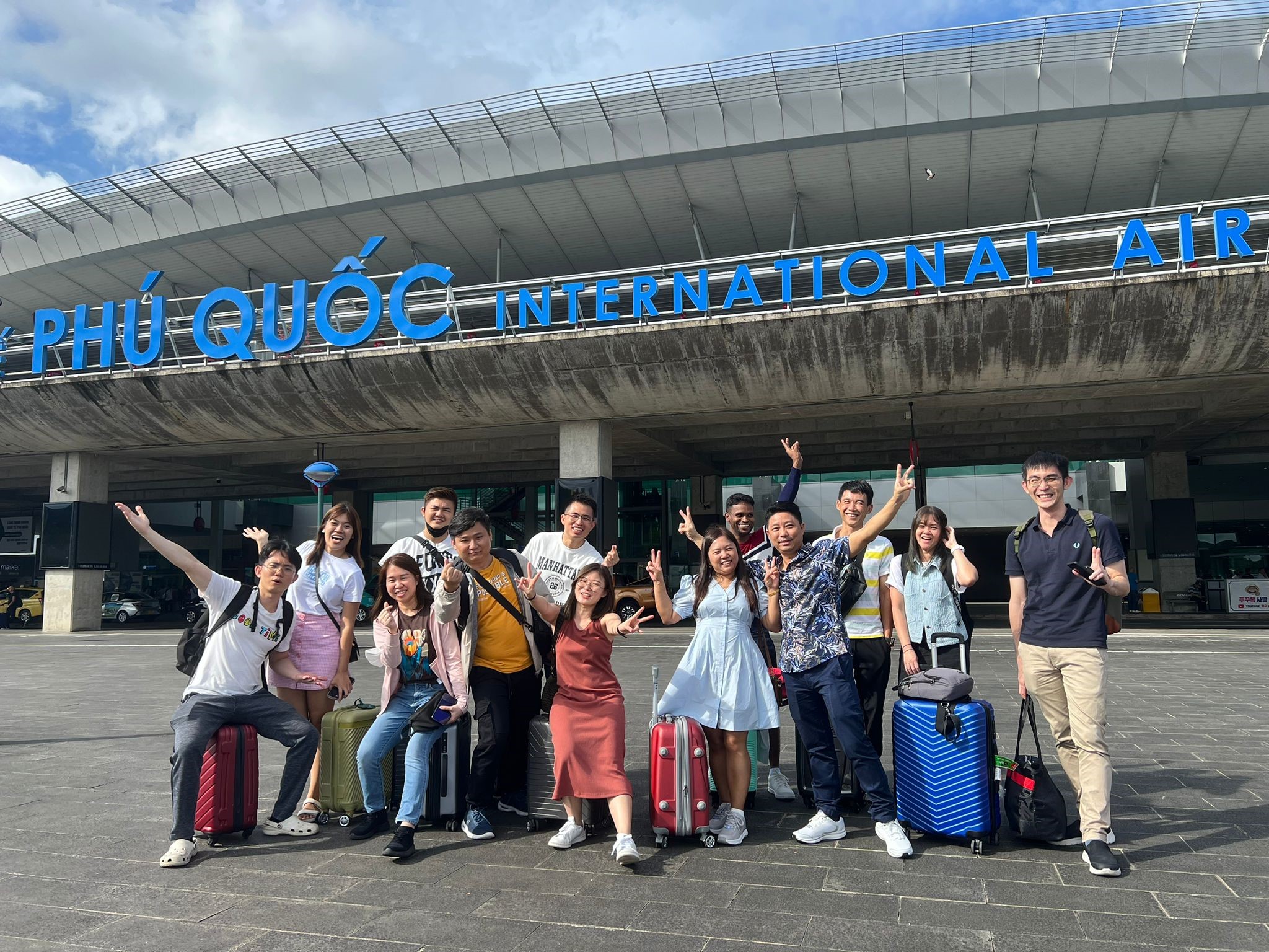 Green Zenergy Team Group photo at Phu Quoc Airport